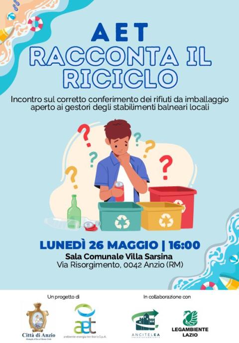 Locandina 'Racconta il riciclo'
