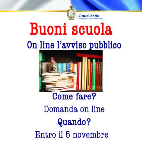 Bonus scuola avviso