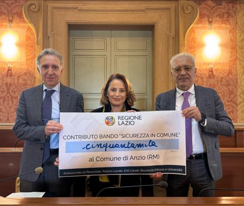 Il sindaco Lo Fazio con l'assessore Somma e l'assessore regionale Regimenti