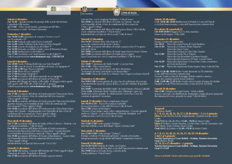 Il programma definitivo