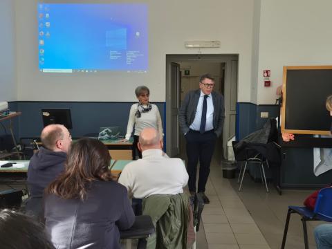 Rita Pollastrini con Giacomo Menghini