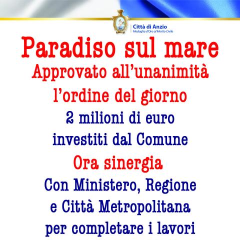 Card Paradiso sul mare