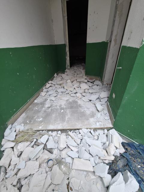 I danni al campo di Falasche