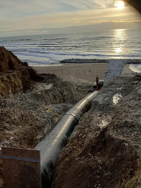 Lavori regimentazione acque via Ardeatina