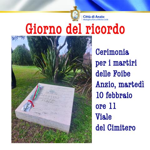 La card social della giornata della memoria