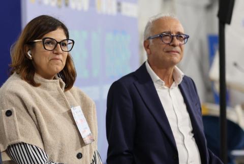 Il sindaco Lo Fazio e l'assessore Valentina Corrado