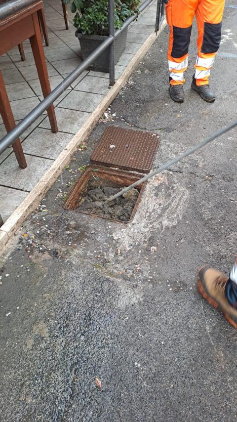 L'intervento in via Manetti