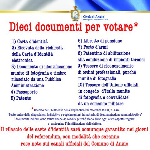 Documenti per votare