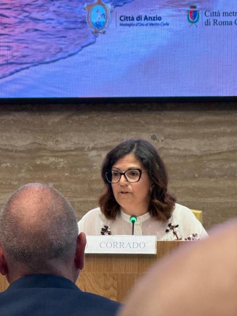 L'assessore Valentina Corrado alla presentazione di martedì