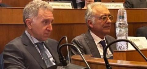 L'assessore alla sicurezza, Catello Somma (a sinistra) e il sindaco, Aurelio Lo Fazio