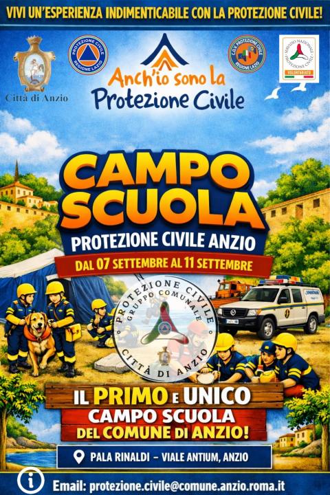 La locandina del campo scuola
