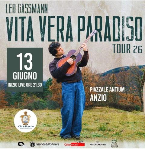La card del concerto di Leo Gassman