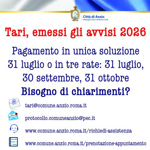 Le modalità per la Tari 2026