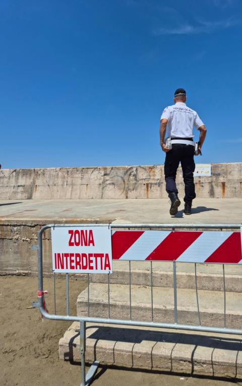 I controlli della polizia locale al "Terzo"