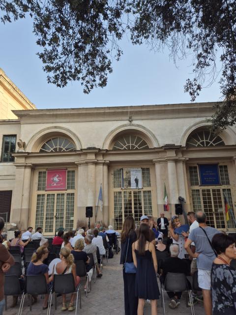 L'inaugurazione della mostra 