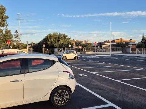 L'area di parcheggio
