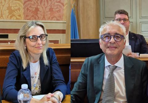 Il sindaco Lo Fazio e l'assessore Ciotti