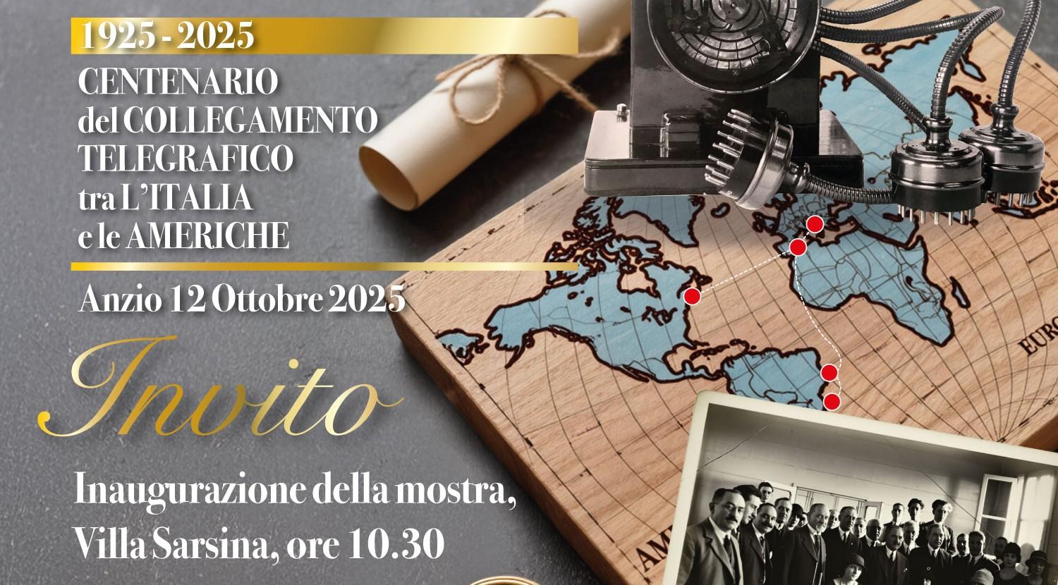 Centenario del collegamento telegrafico tra l’Italia e le Americhe