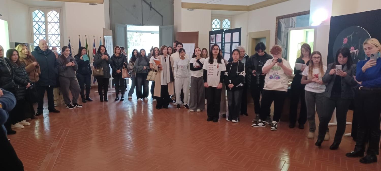 L'inaugurazione della mostra