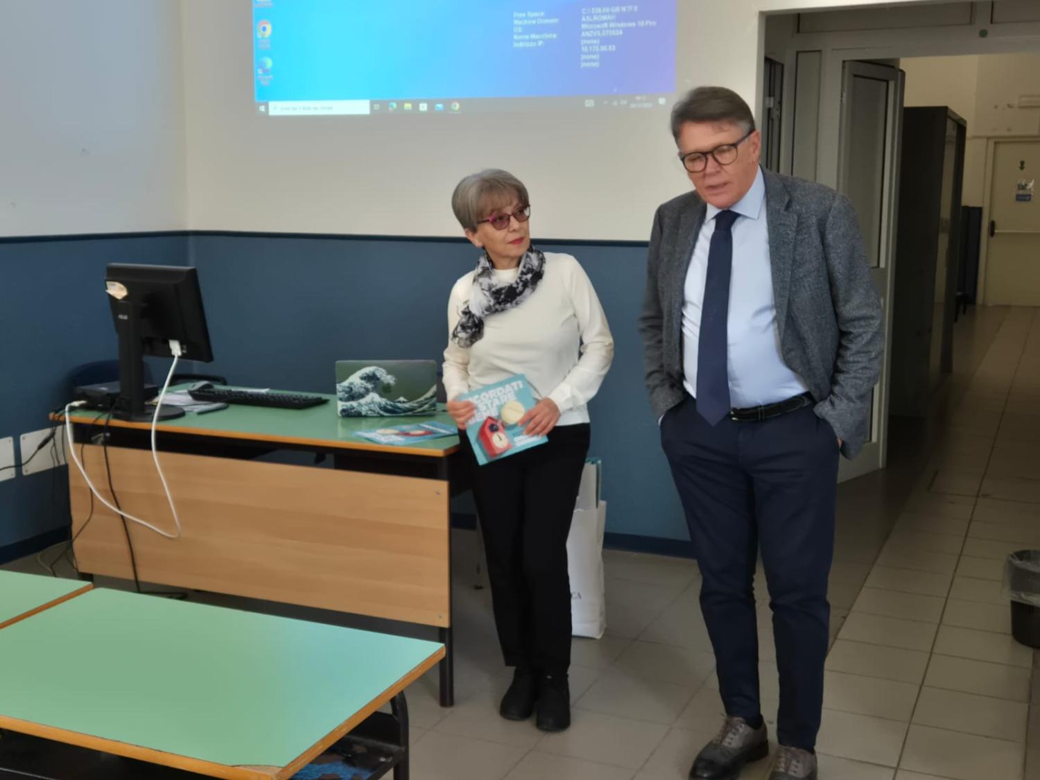 Rita Pollastrini con Giacomo Menghini