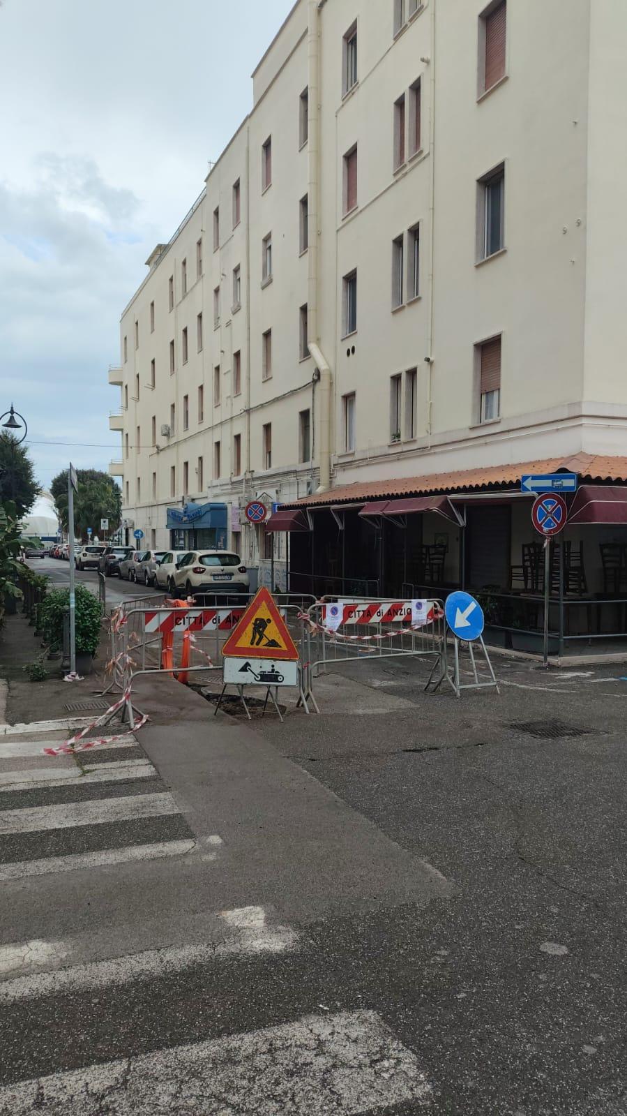 L'intervento in via Manetti