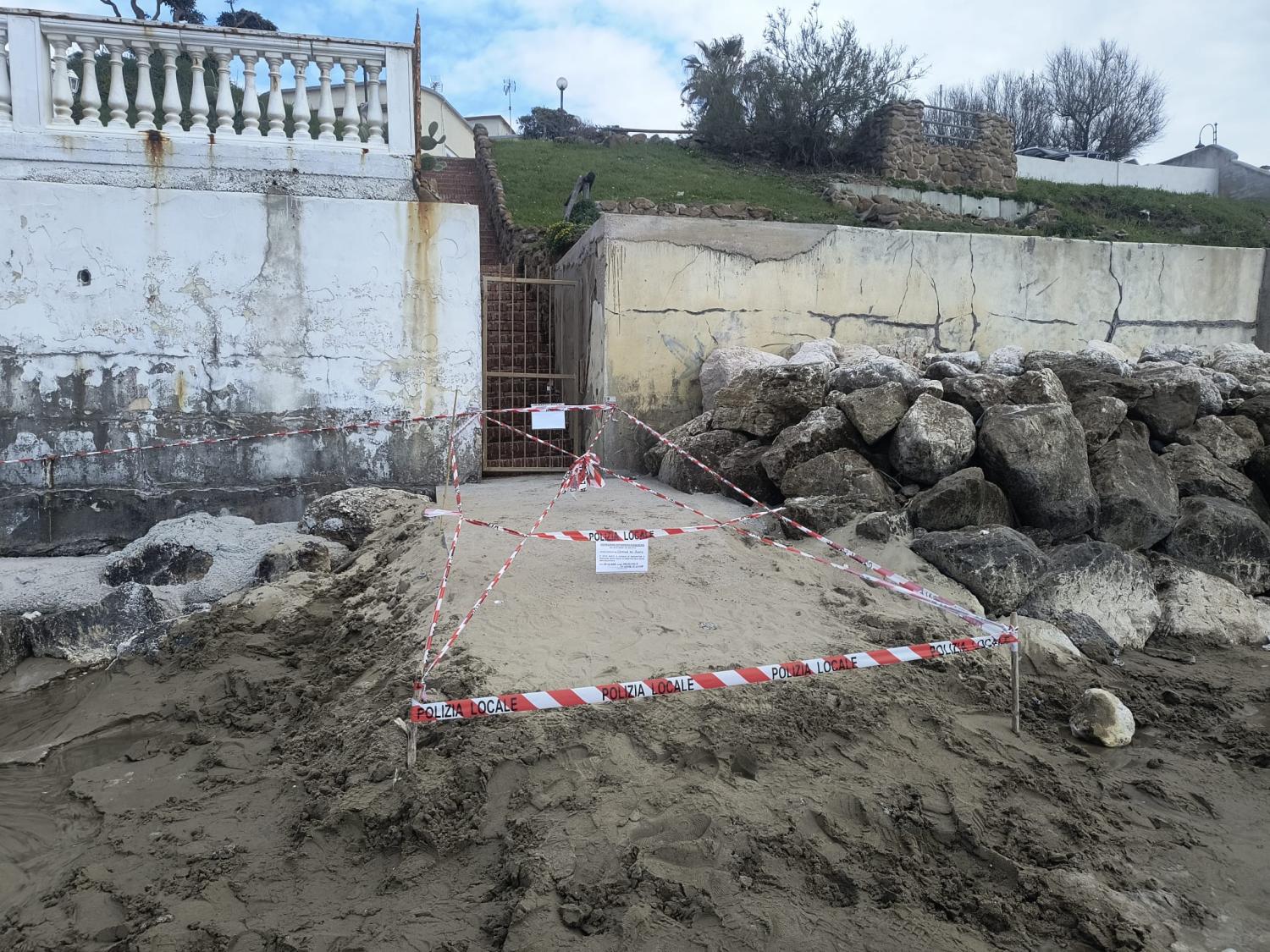 La rampa sequestrata ad Anzio Colonia