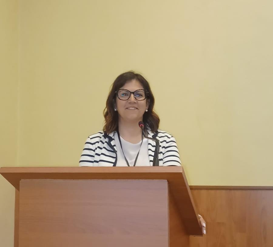 L'assessore Corrado durante il suo intervento a Gaeta
