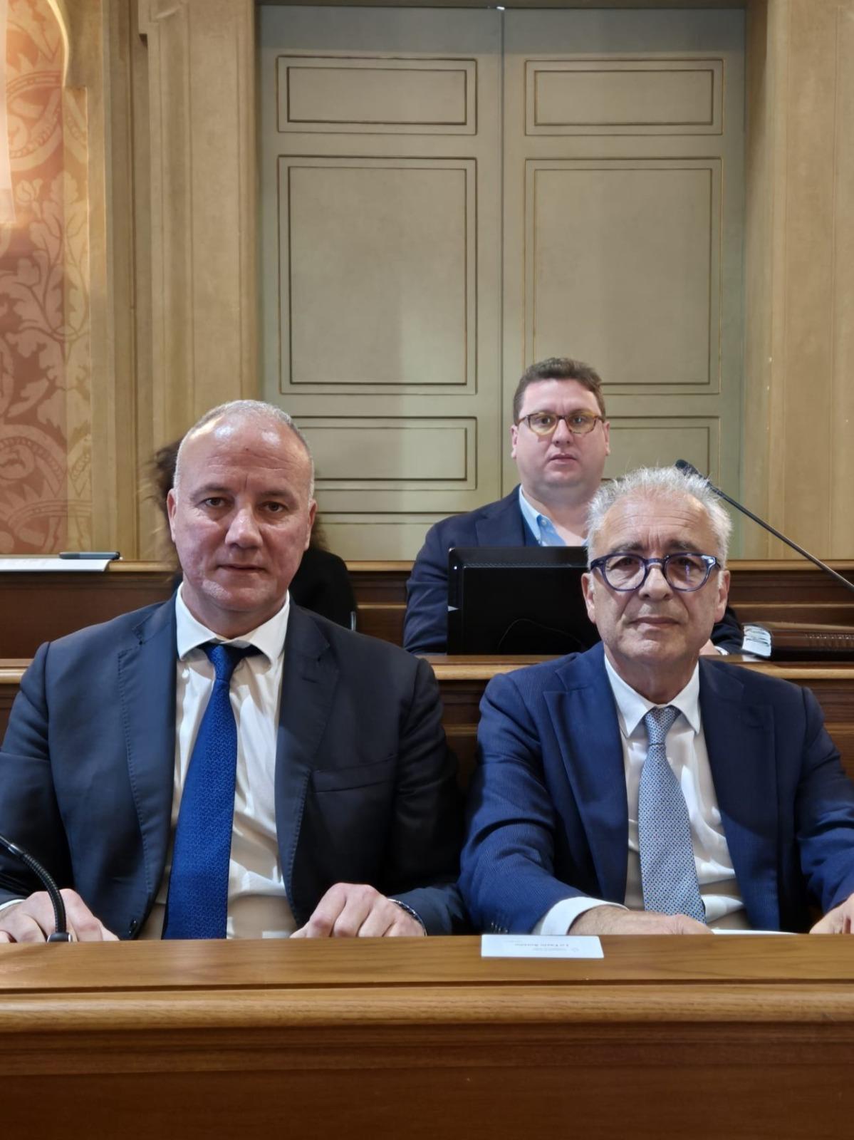 Il sindaco Lo Fazio e l'assessore Buscemi