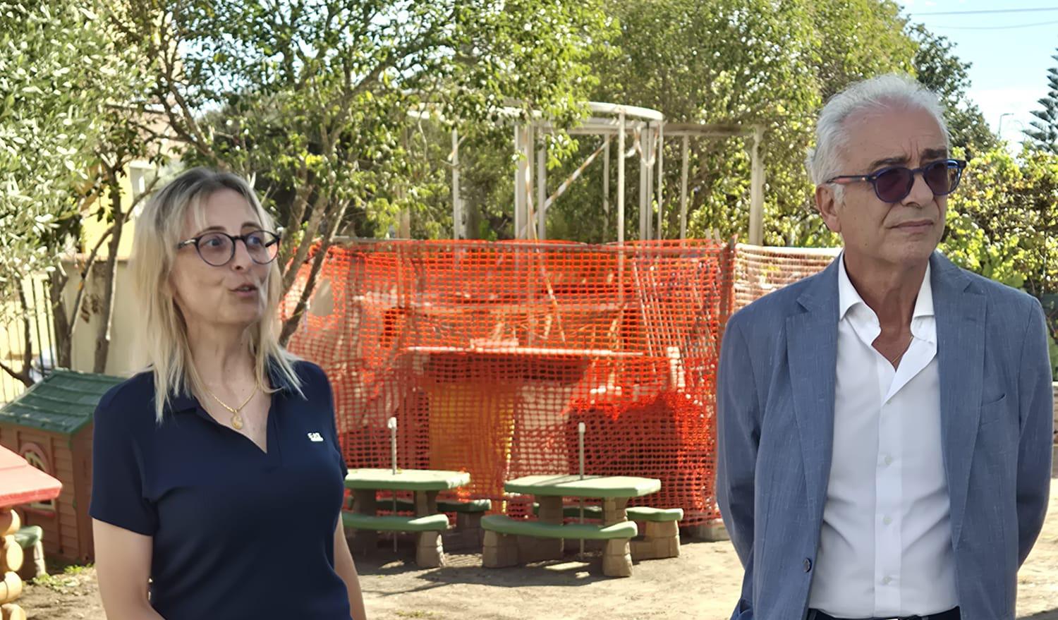 L'assessore Alessandra Ciotti con il sindaco, Aurelio Lo Fazio